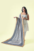 Dhoosar Phool Chinon Dupatta