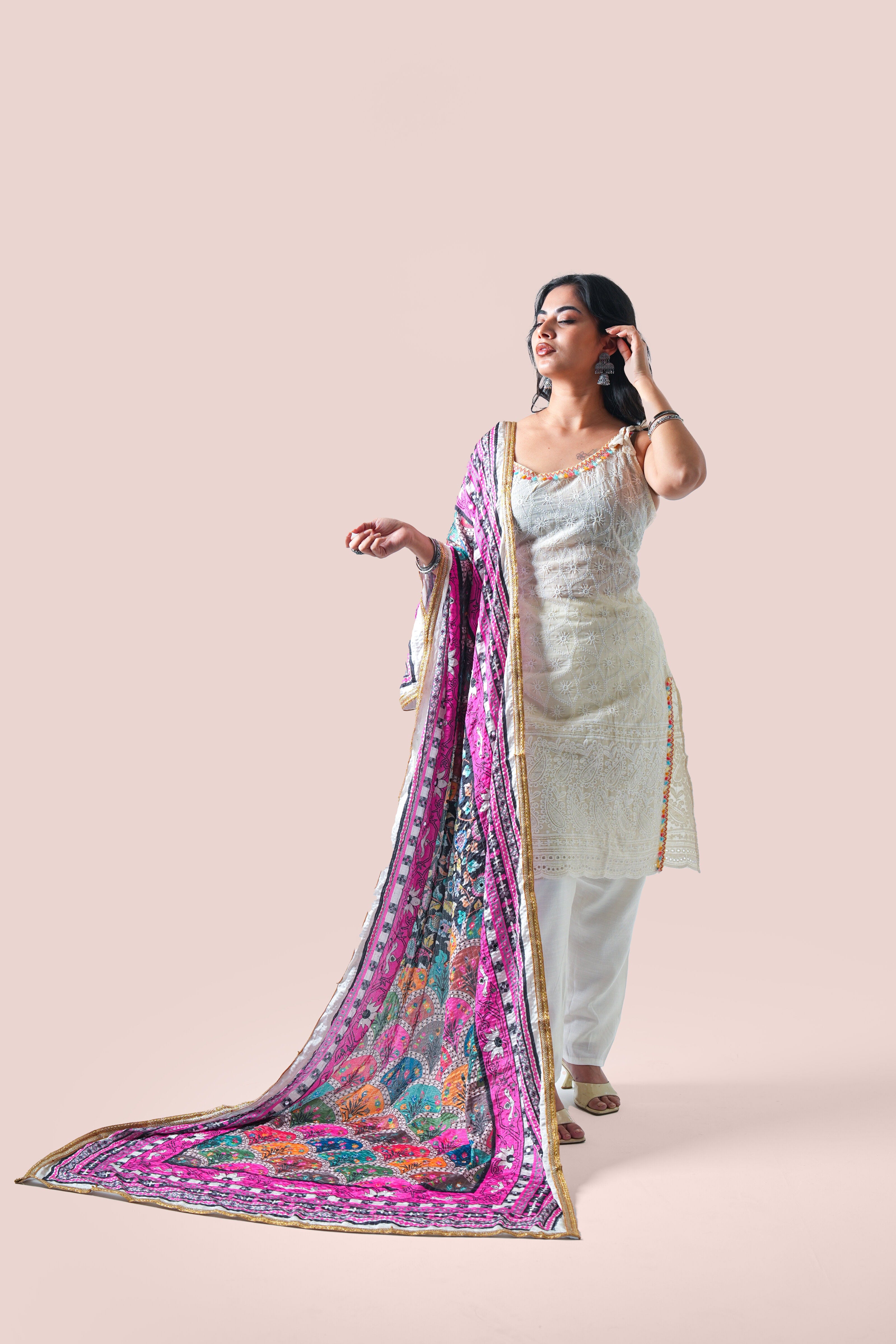 Gulrang Chinon Dupatta