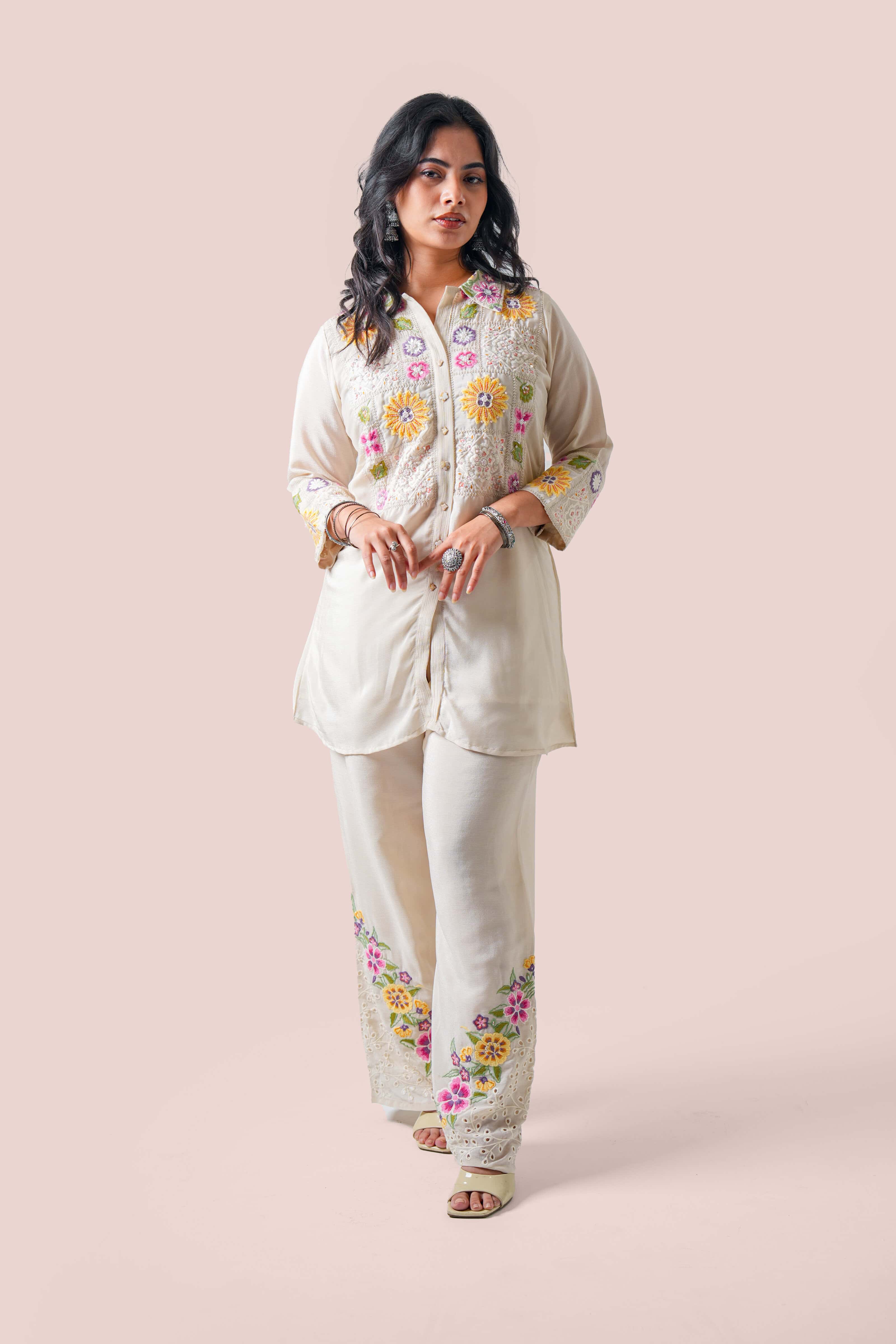 Ivory – Artisan Floral Co-ord Set