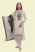 Midnight Embroidered Kurta with Dupatta