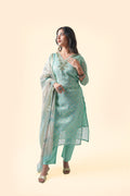Green Kurta Set with Dupatta
