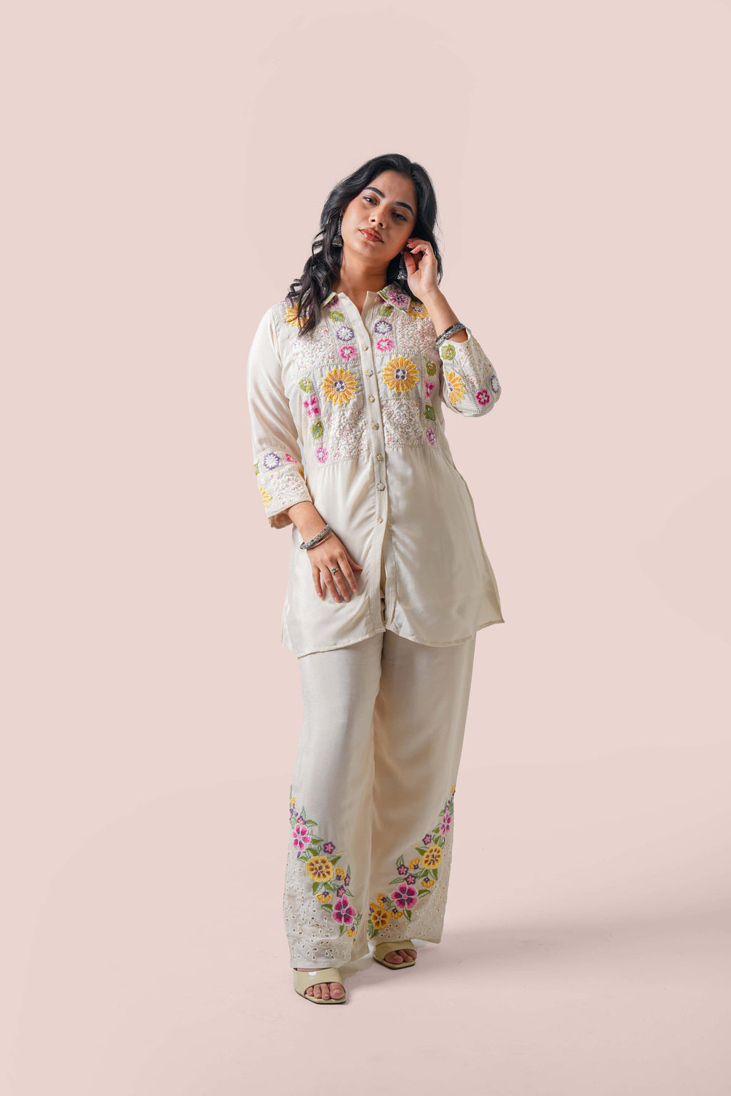 Ivory – Artisan Floral Co-ord Set