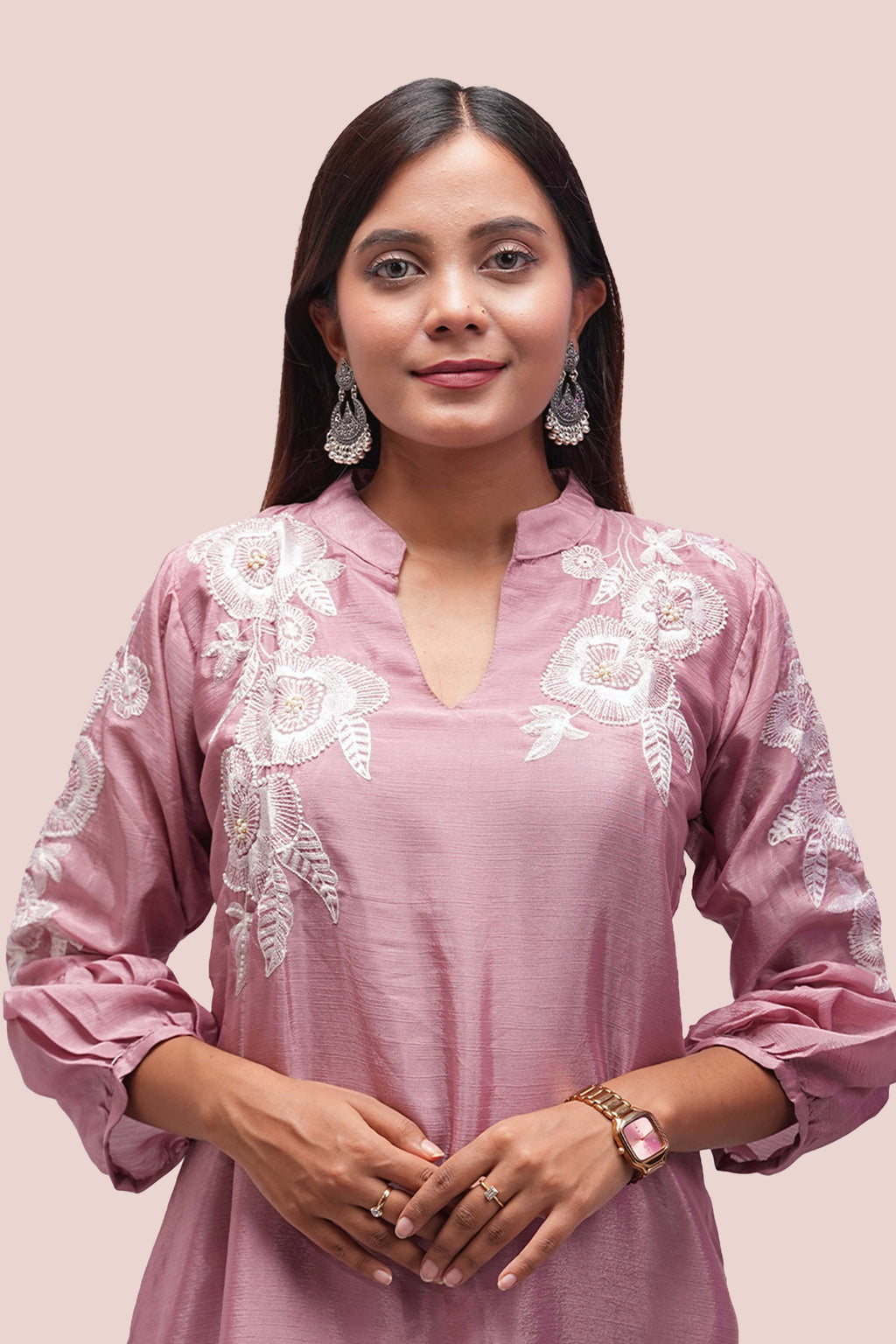 Rose Mist –Embroidered Co-ord Set