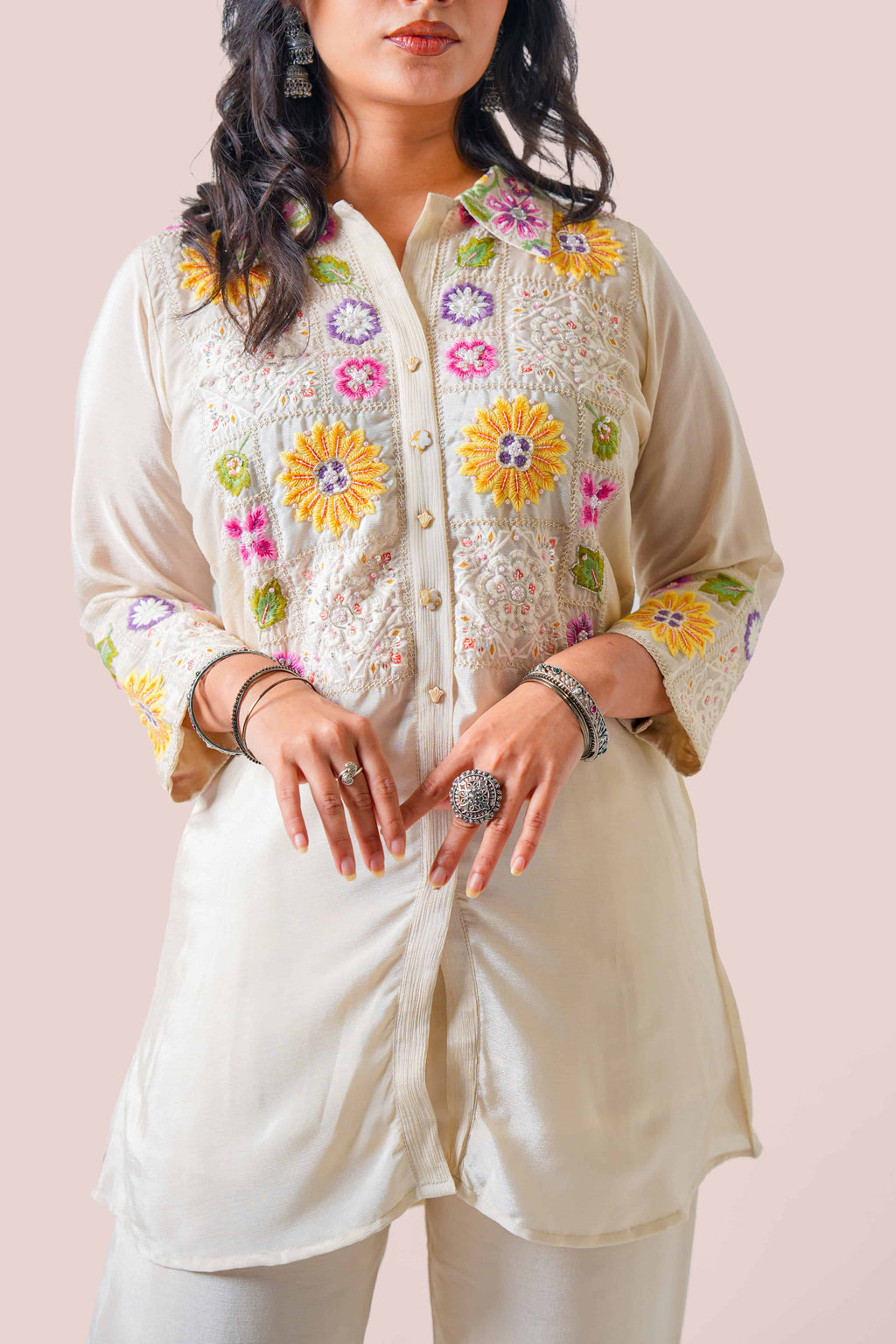 Ivory – Artisan Floral Co-ord Set