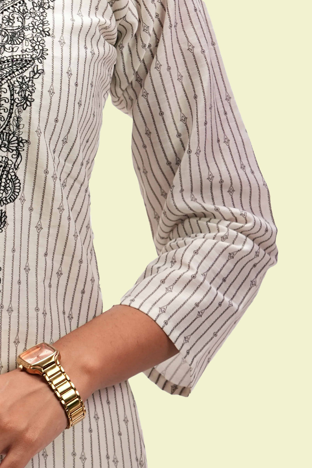 Midnight Embroidered Kurta with Dupatta