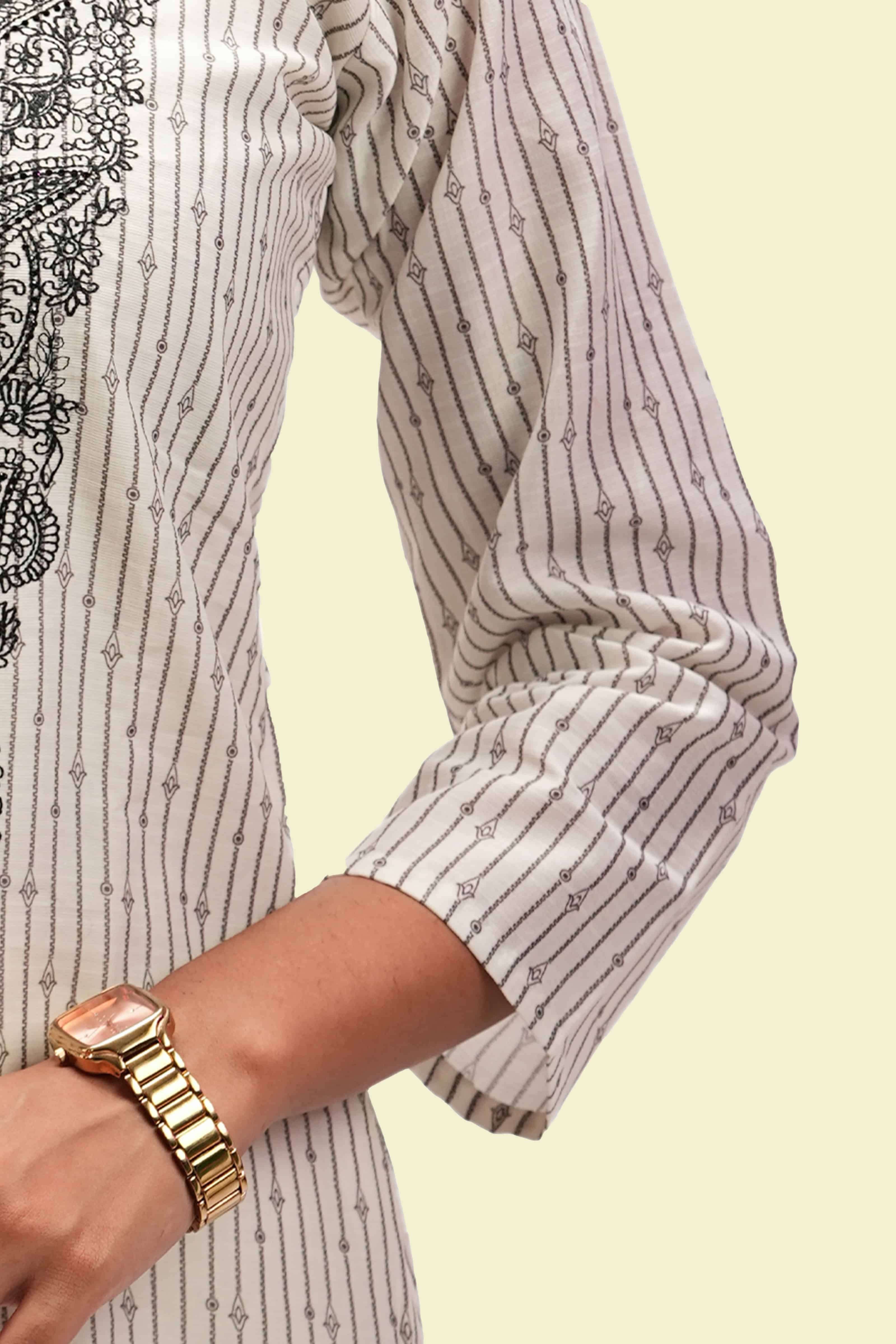 Midnight Embroidered Kurta with Dupatta