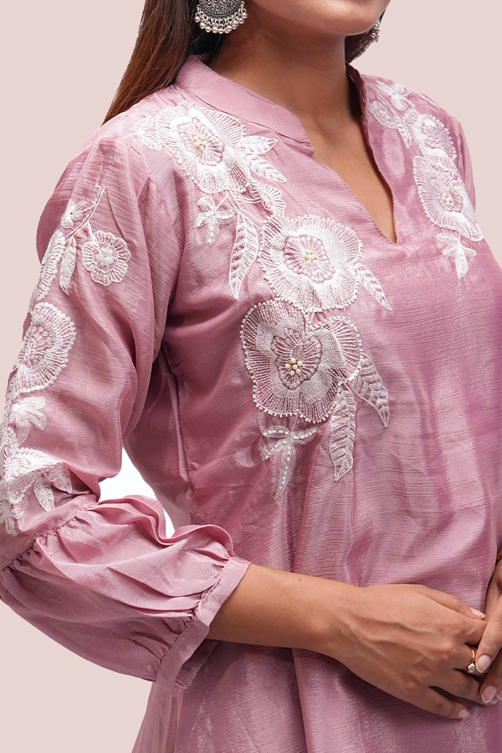 Rose Mist –Embroidered Co-ord Set