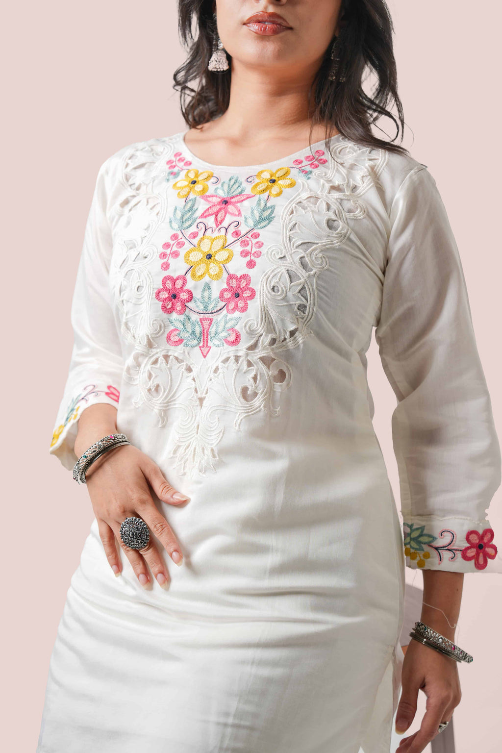 Multicolour Embroidered Co-ord Set