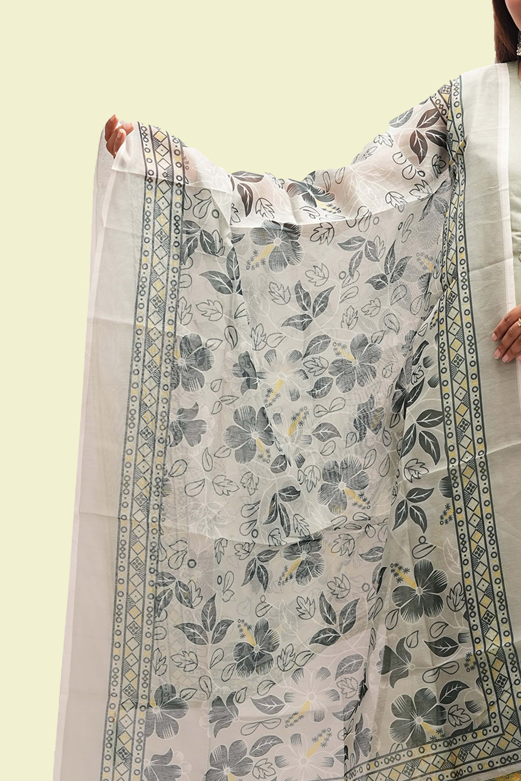 Mint Green Kurta Set with Dupatta