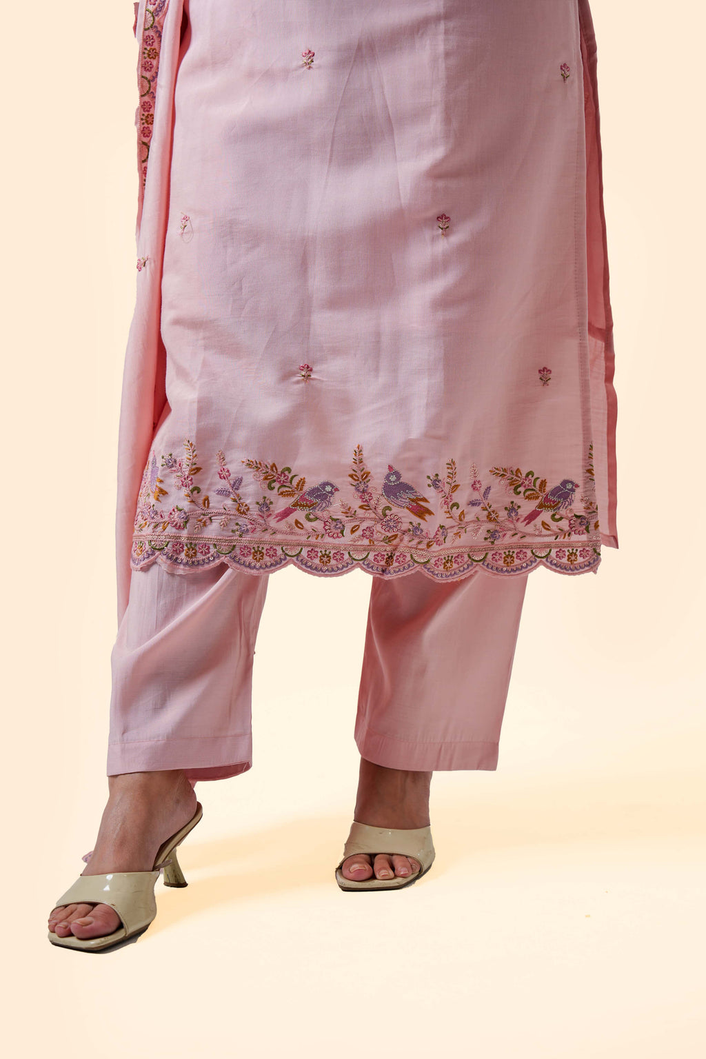 Blush Pink Kurta Set with Dupatta