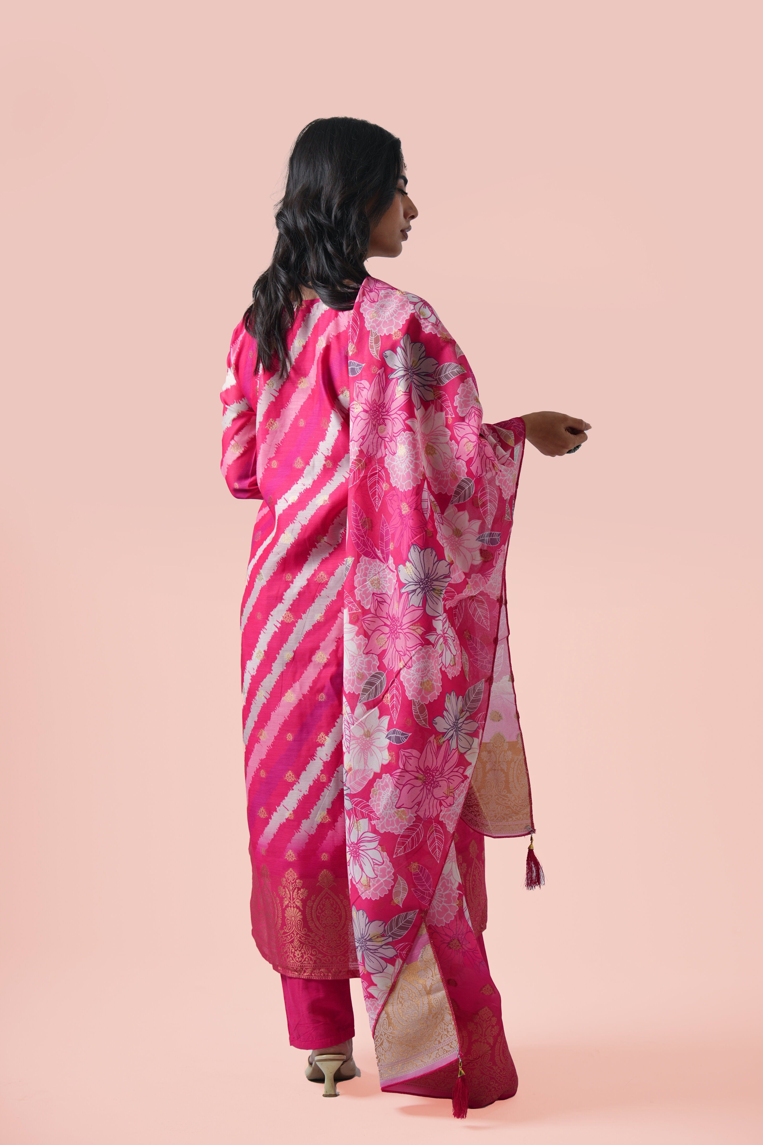 Gulnaar Embroidered Kurta Set with Dupatta