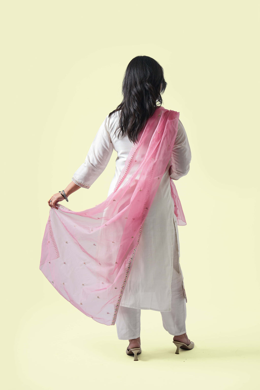 Chandani Rose Kurta Set with Dupatta