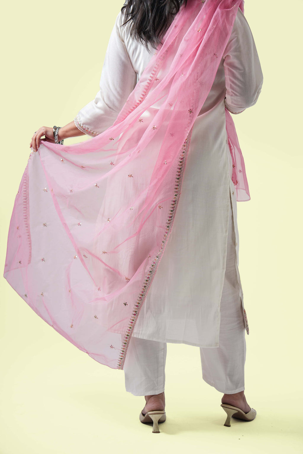 Chandani Rose Kurta Set with Dupatta